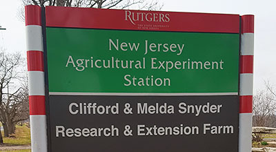 Snyder Farm sign.